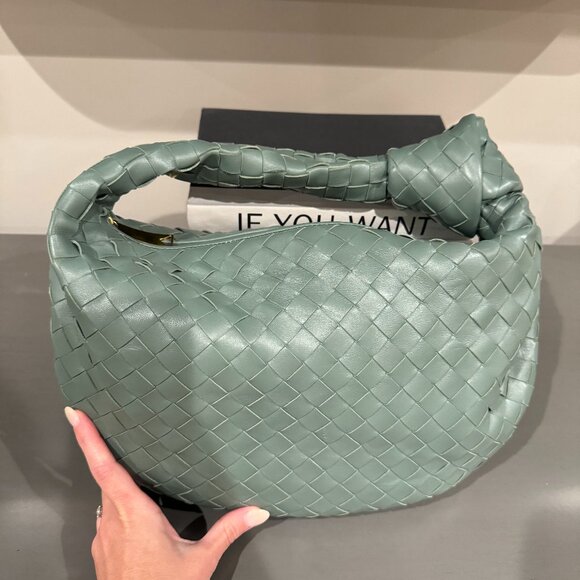 Bottega Veneta Handbags - Bottega Veneta Teen Jodie Handbag-Aloe Green